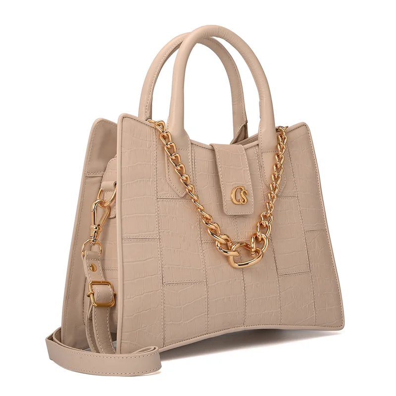 Carmen Steffens Structured Bag New Ice with Chain